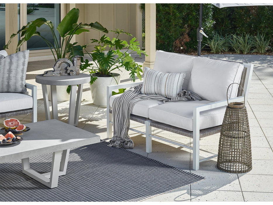 Coastal Living Outdoor - Tybee Loveseat - Pearl Silver