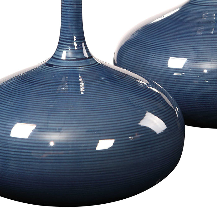 Zayan - Vases (Set of 2) - Blue