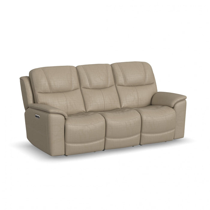 Crew - Power Reclining Sofa With Power Headrests & Lumbar - Black