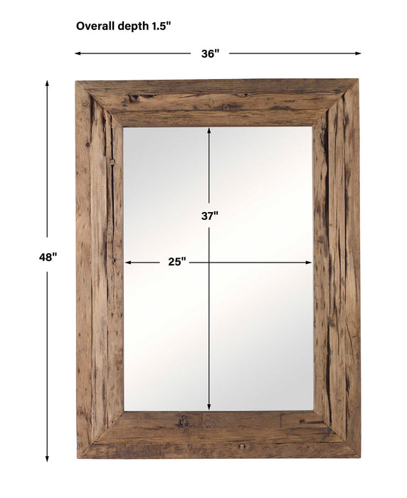 Rennick - Wood Mirror - Dark Brown