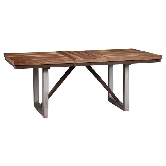 Spring Creek - Dining Table With Extension Leaf - Natural Walnut