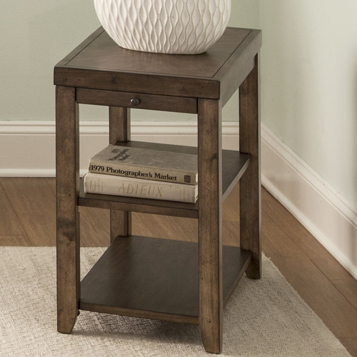 Mitchell - Chair Side Table - Dark Brown