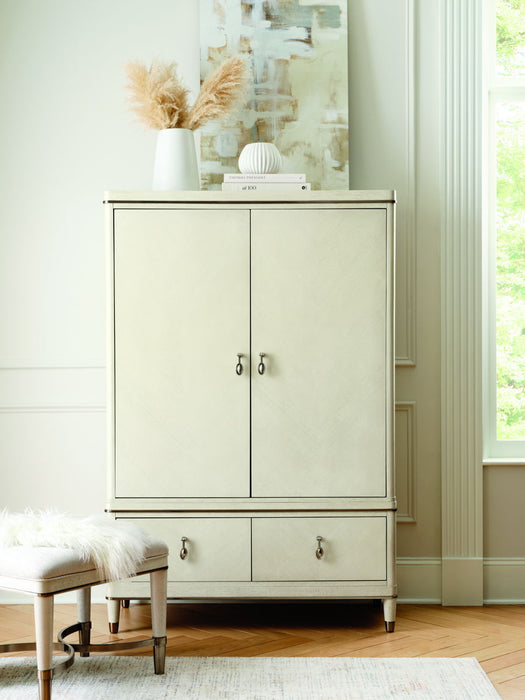 Grace - Armoire With Storage Drawers - White