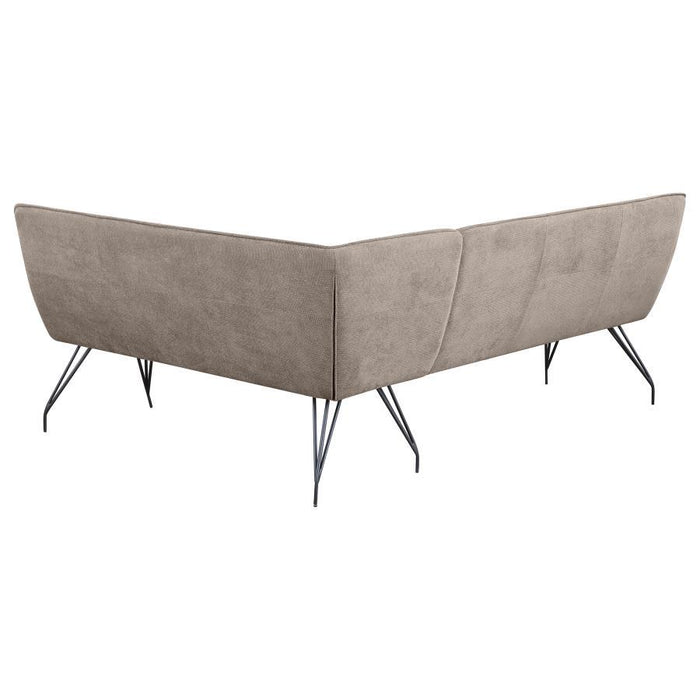 Dodson - Fabric Upholstered L-Shaped Nook Dining Bench