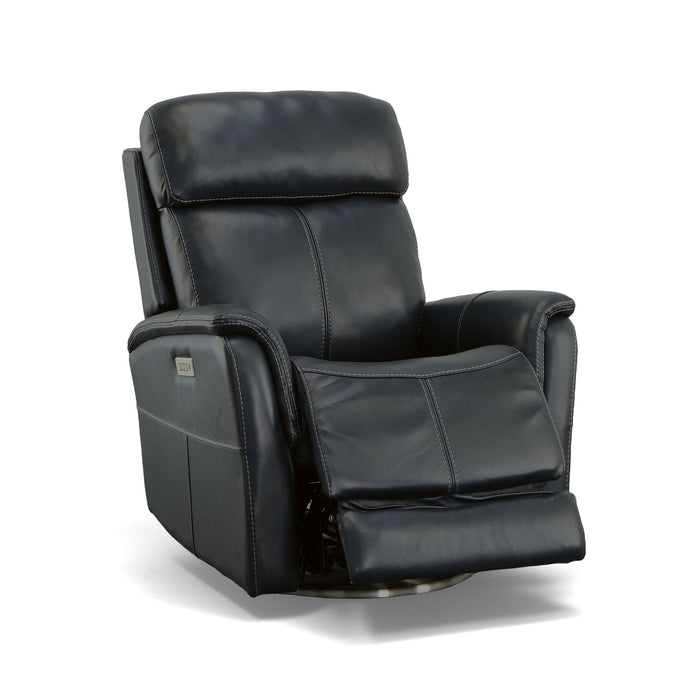 View - Power Swivel Recliner With Power Headrest