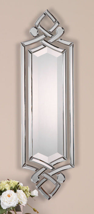 Ginosa - Beveled Mirror - Pearl Silver