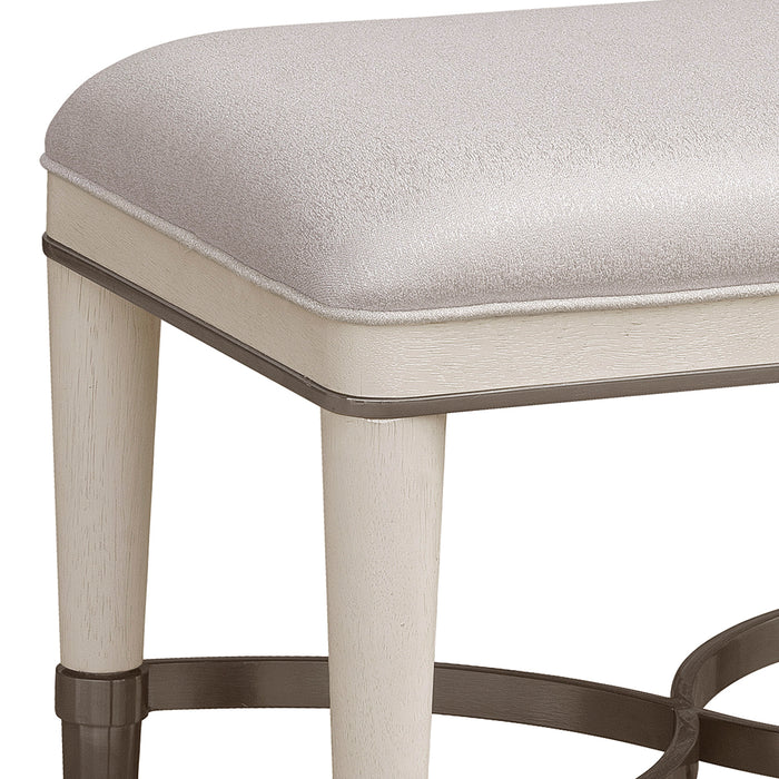 Grace - Vanity Stool - White