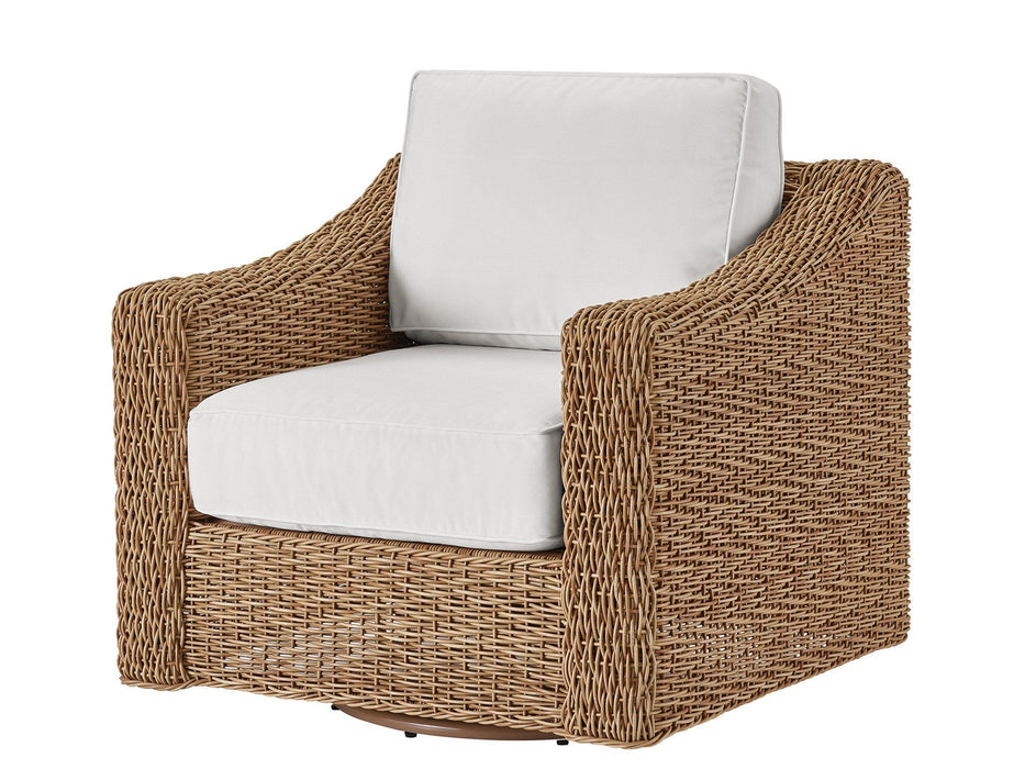 Coastal Living Outdoor - Laconia Swivel Chair - Special Order - Light Brown