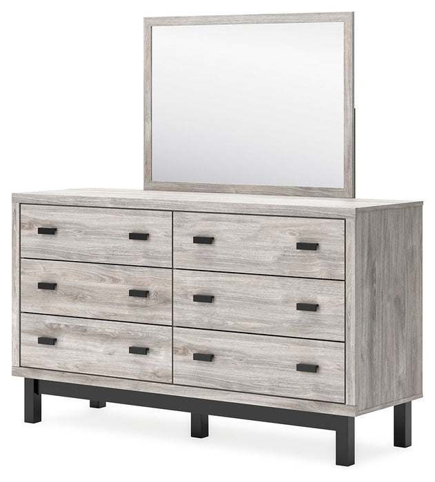 Vessalli - Gray - Dresser And Mirror