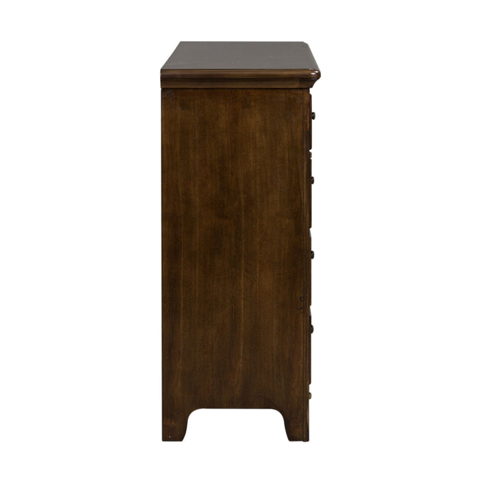 Saddlebrook - 9 Drawer Dresser - Dark Brown