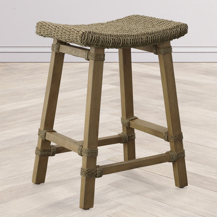 Everglade - Sea Grass Counter Stool - Beige