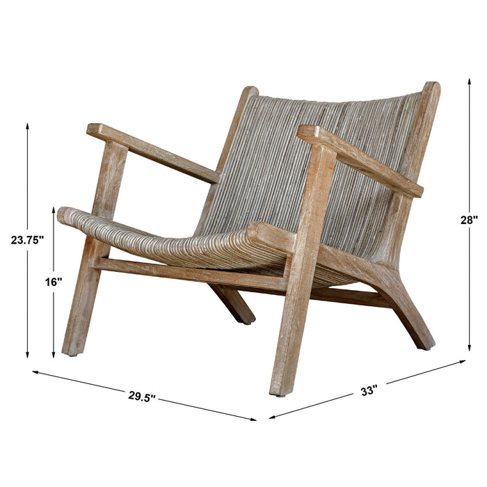 Aegea - Rattan Accent Chair - Light Brown