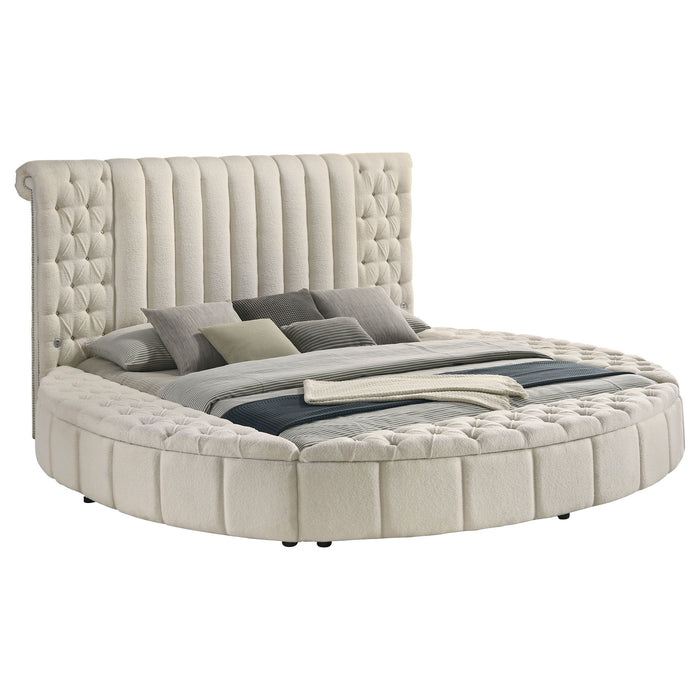 Sonya - Upholstered Round Storage Bed