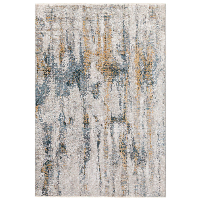 Ladoga - Modern 5 X 8 Rug - Pearl Silver