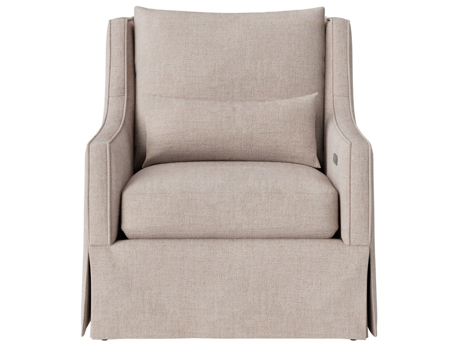 Hudson - Skirted Petite Recliner, Special Order - Beige