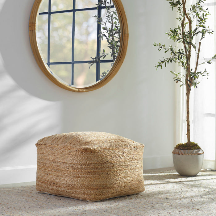 Camden - Braided Fabric Pouf