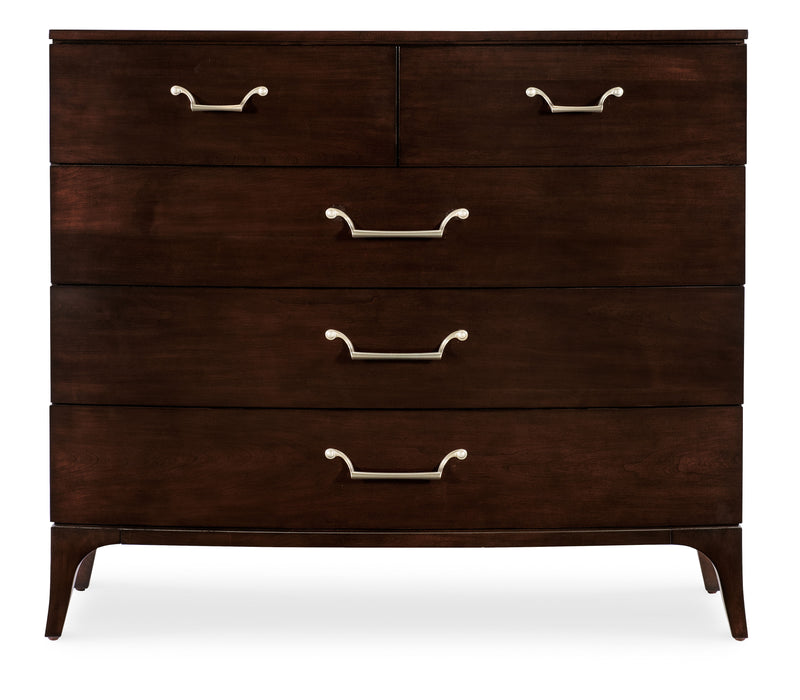 Bella Donna - 48.75" Five-Drawer Chest - Dark Brown