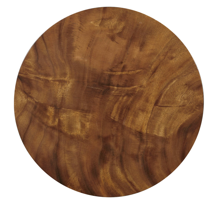 Rustic Round Spot Table - Brown