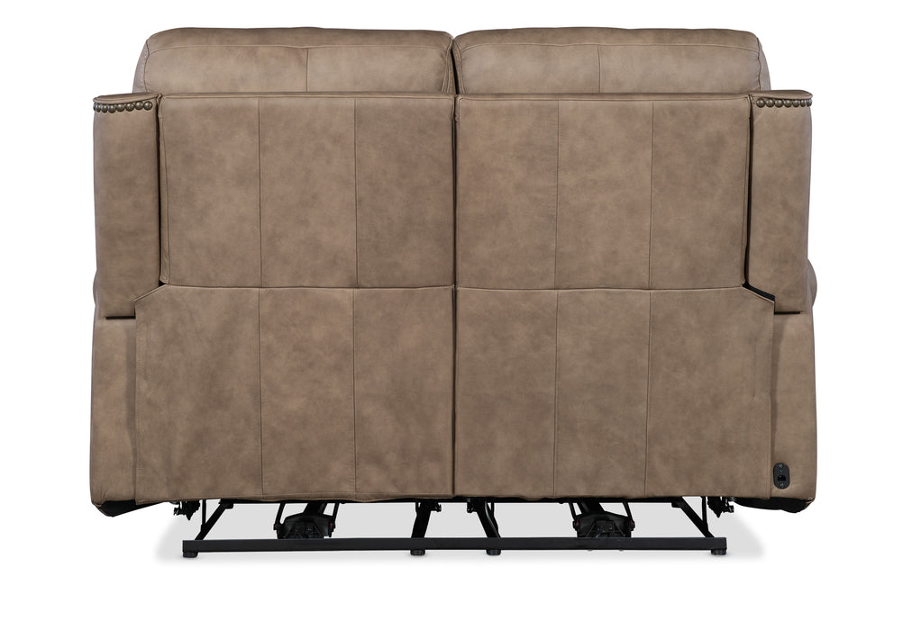 Duncan - Power Loveseat With Power Headrest & Lumbar - Light Brown