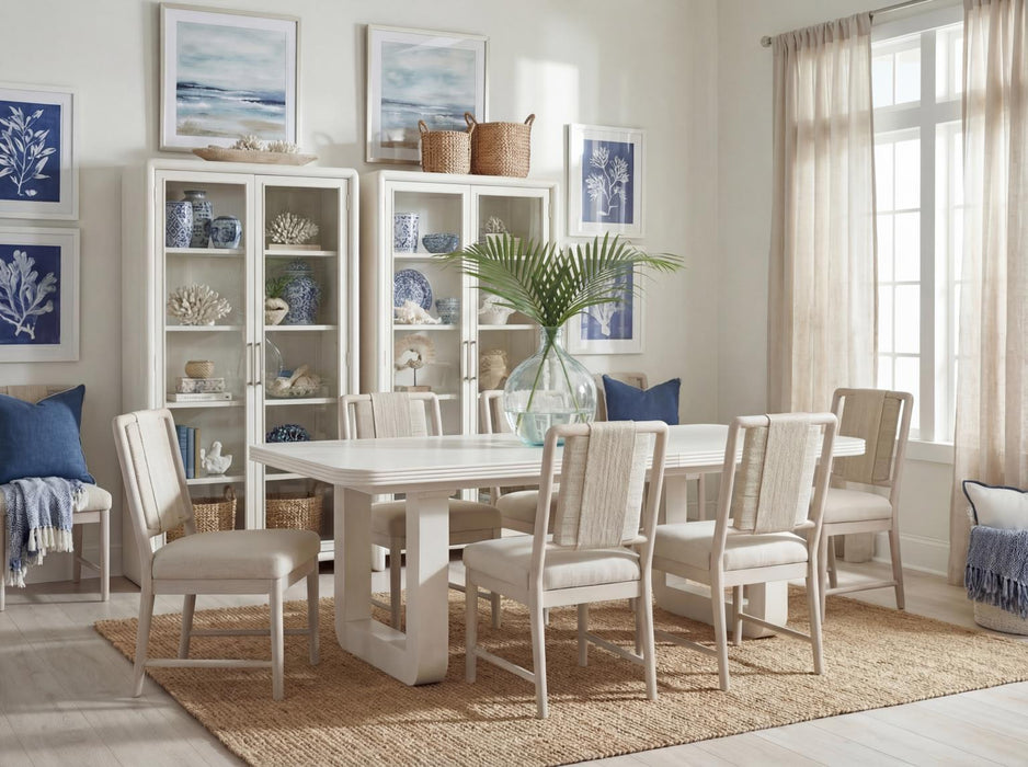 Maren - Double Pedestal Dining Table With Leaf