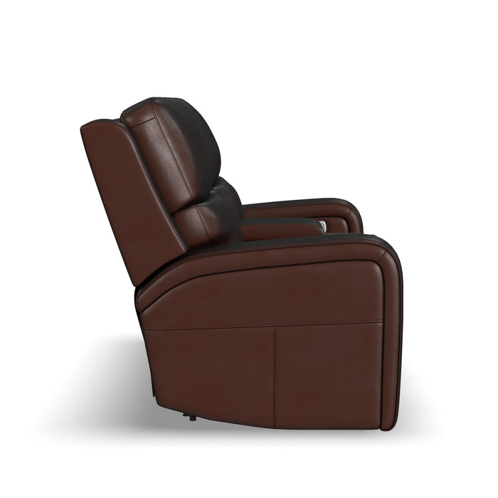Oasis - Power Reclining Loveseat With Console, Power Headrests, Lumbar, Heat & Massage