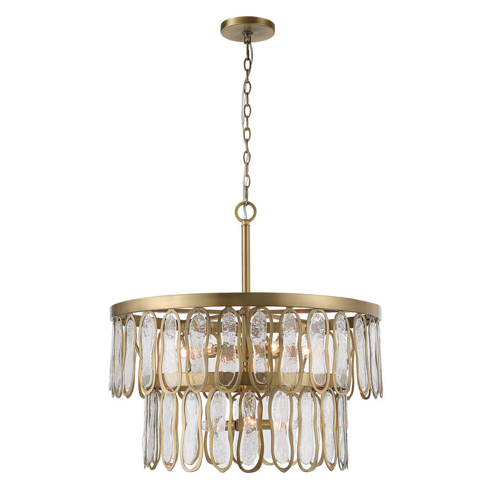 Aurelie - 9 Light Round Pendant - Yellow