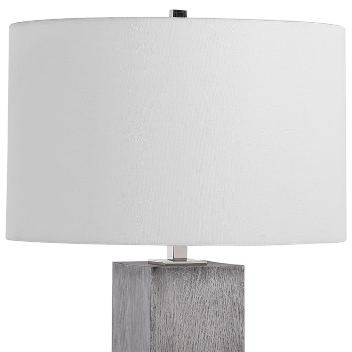 Cordata - Modern Lodge Table Lamp - Pearl Silver