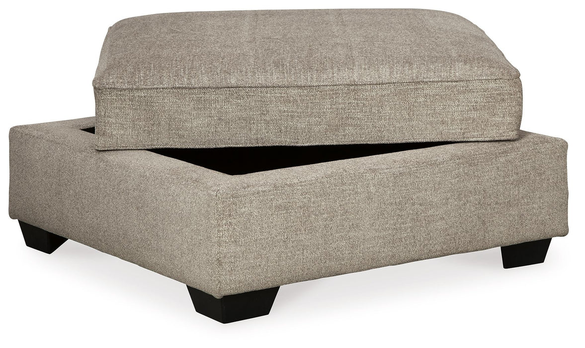 Bovarian - Stone - Ottoman With Storage