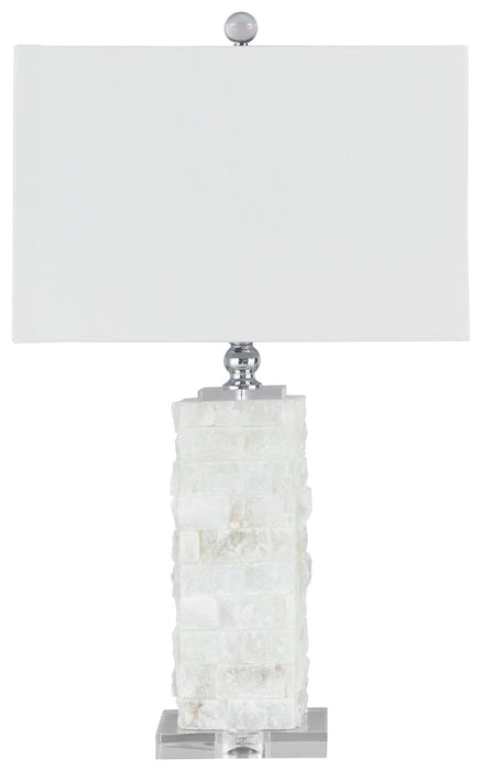 Malise - White - Alabaster Table Lamp