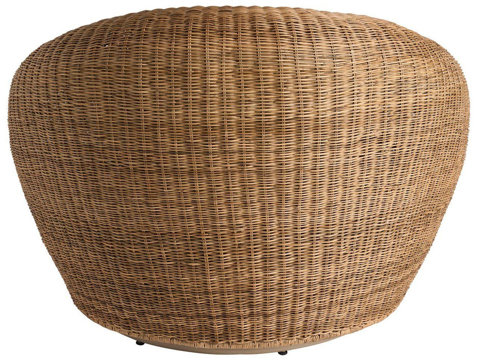 Oasis - Pod Swivel Chair - Light Brown / Beige