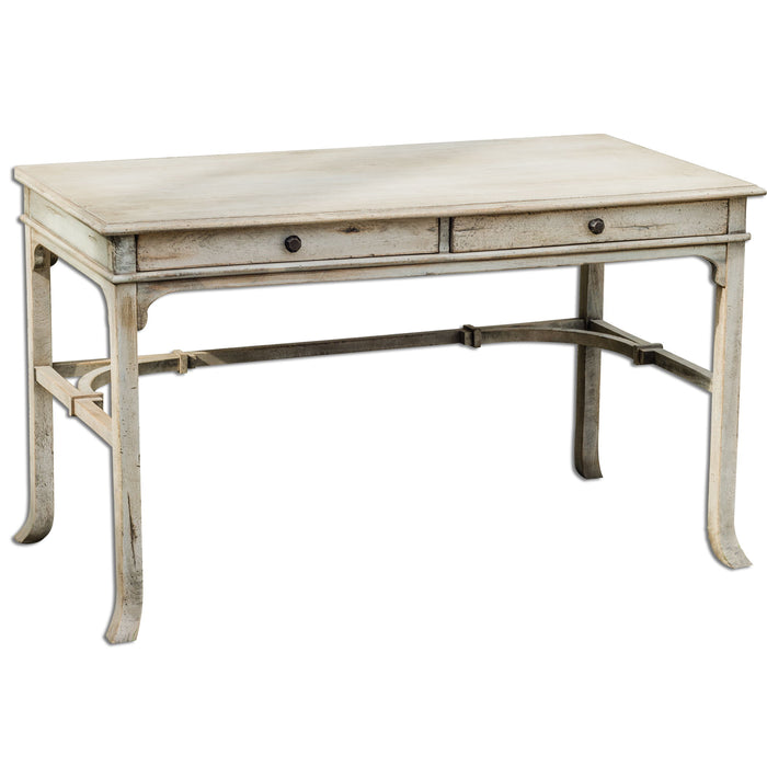 Bridgely - Aged Writing Desk - Beige