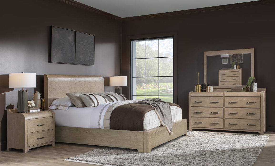 Flow - 2 Drawer Nightstand - Sandstone