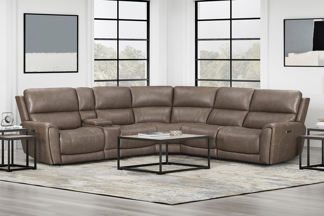 Hancock - Zero Gravity Power Reclining Sectional With Power Adjustable Headrests