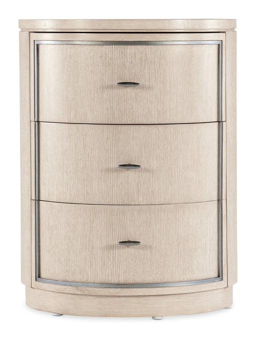 Nouveau Chic - Round Nightstand - Light Brown