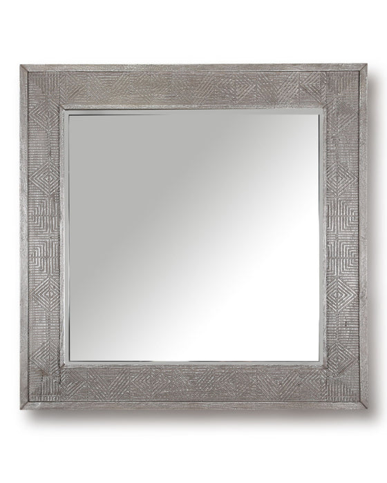 Crossings Serengeti - Wall Mirror - Sandblasted Fossil Grey