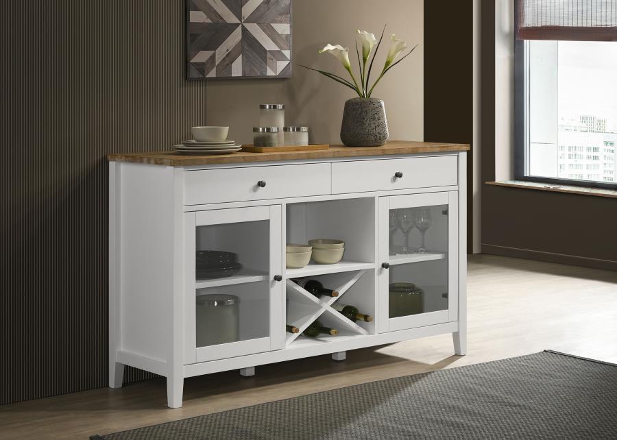 Hollis - Sideboard - Brown And White