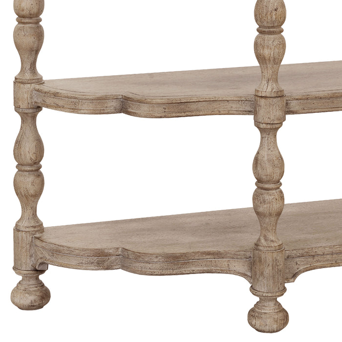 Higgins Street - 2-Shelf Console Table - Brown