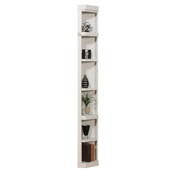 Boca - 5 Piece L Shape Corner Bookcase Wall - Cottage White