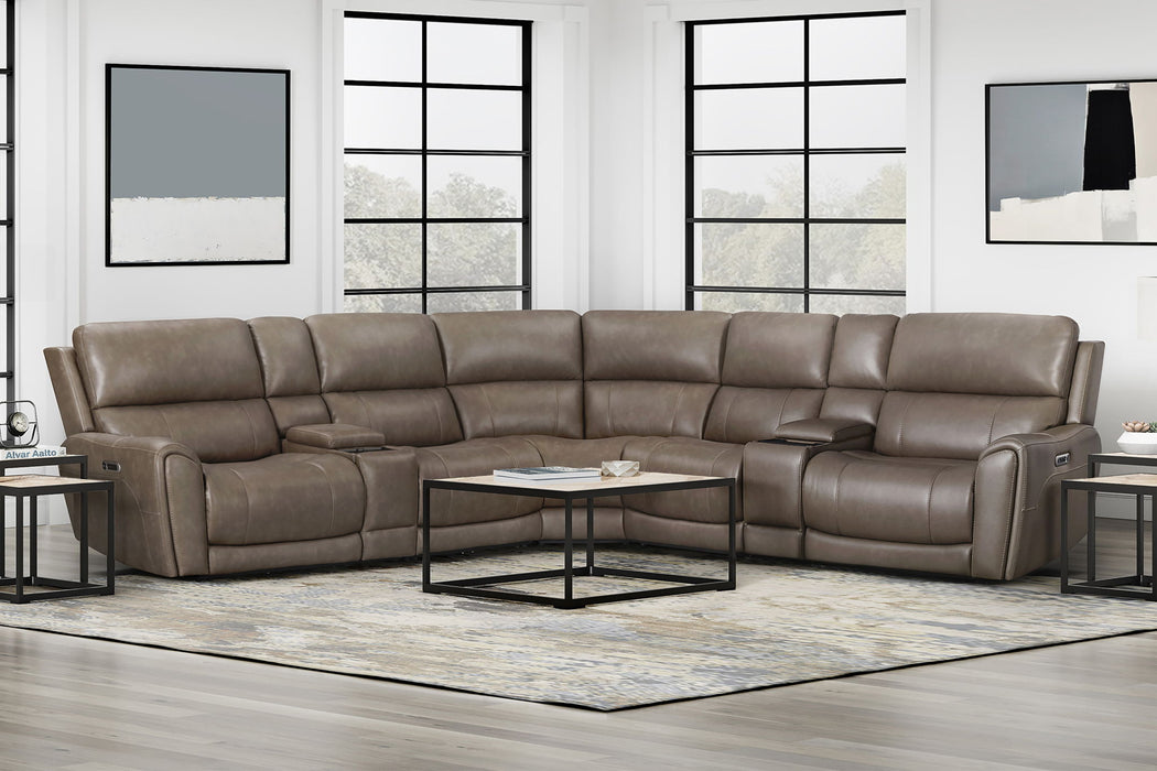 Hancock - Zero Gravity Power Reclining Sectional With Power Adjustable Headrests