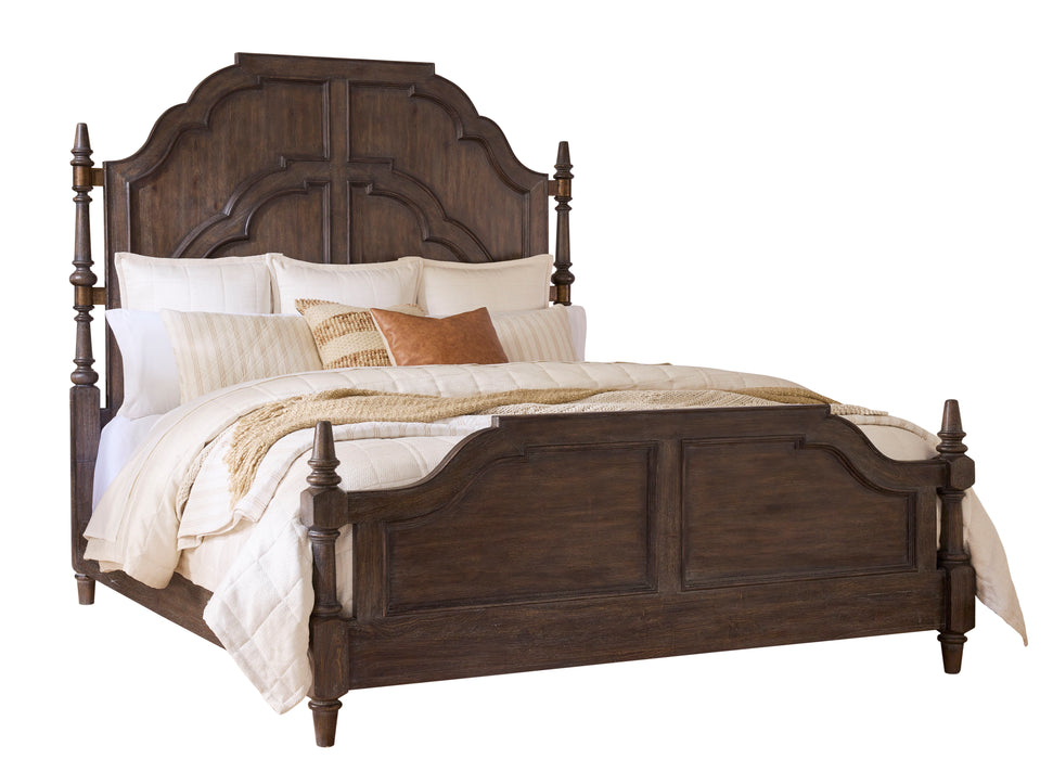 Revival Row - Queen Panel Bed - Brown