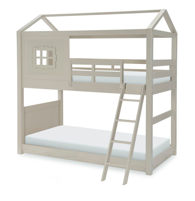 Sleepover - Complete Over Bunk Bed - Twin over Twin - Dove Gray