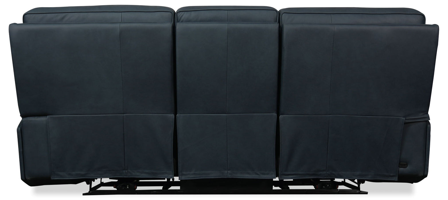 Riverton - Power Sofa With Power Headrest And Lumbar - Black