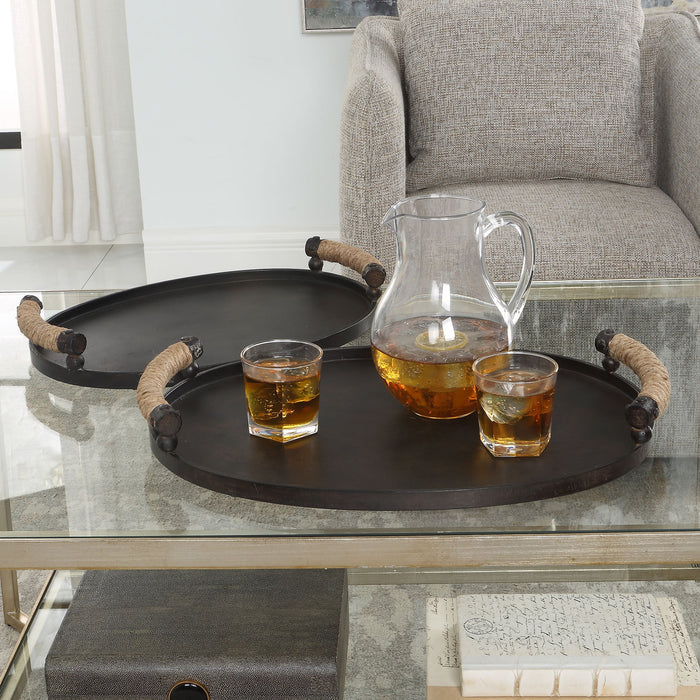 Viggo - Bronze Trays (Set of 2)