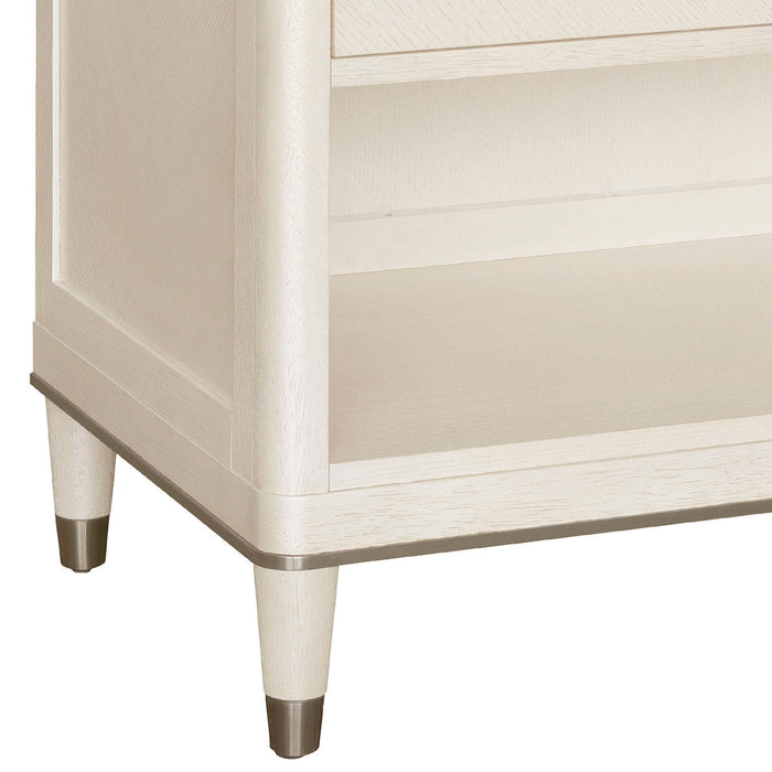 Grace - One Drawer Nightstand With USB Port - White