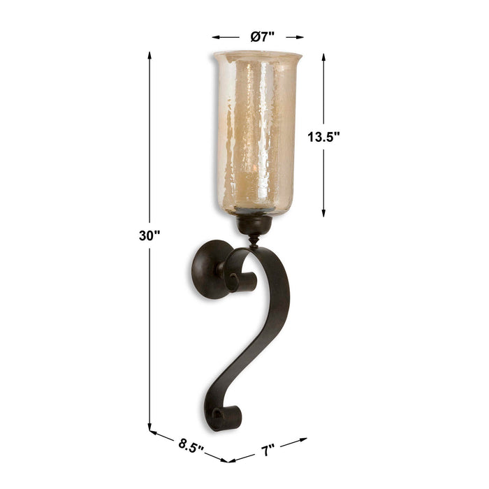Joselyn - Candle Wall Sconce - Bronze