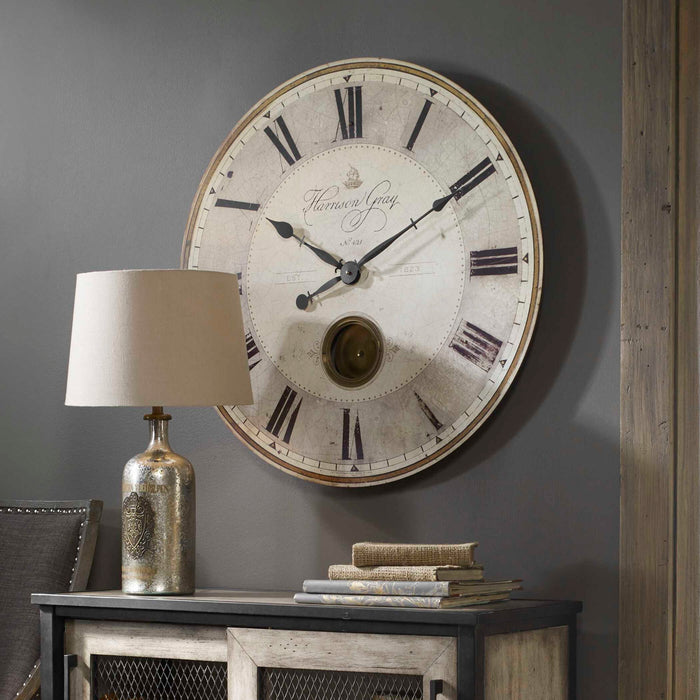 Harrison Gray - 30" Clock - Beige