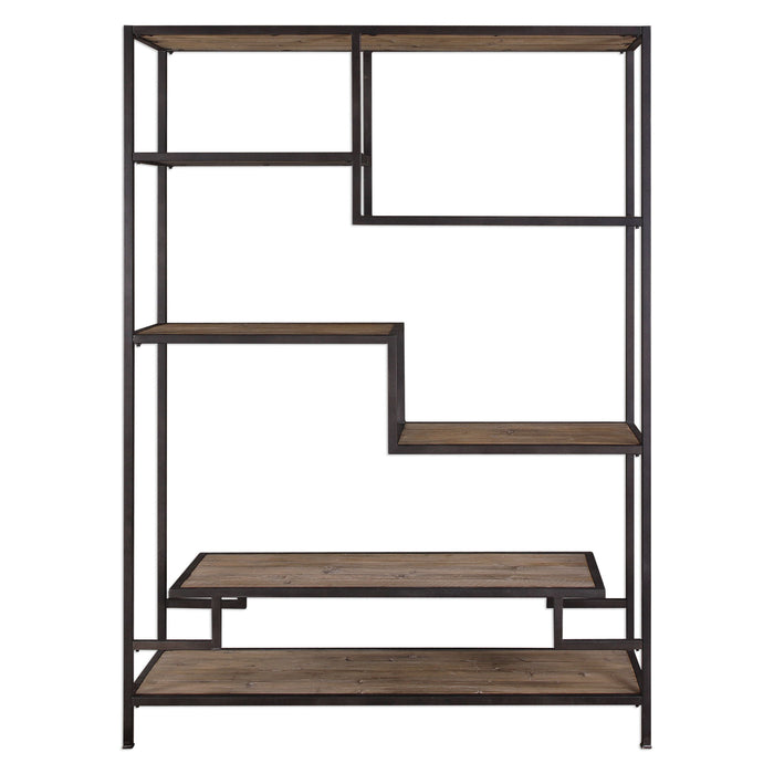 Sherwin - Industrial Etagere - Light Brown