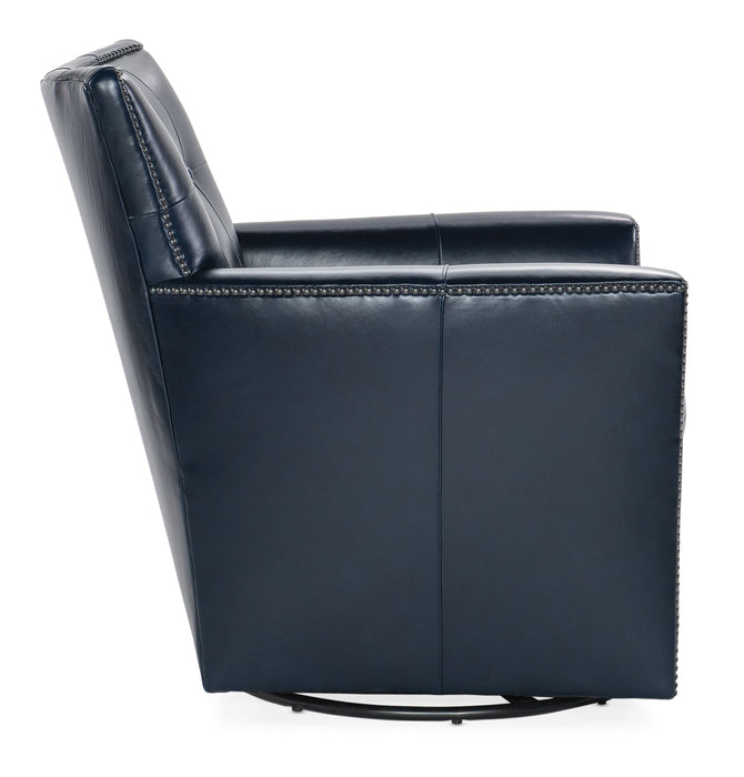 Swivel Club Chair - Blue