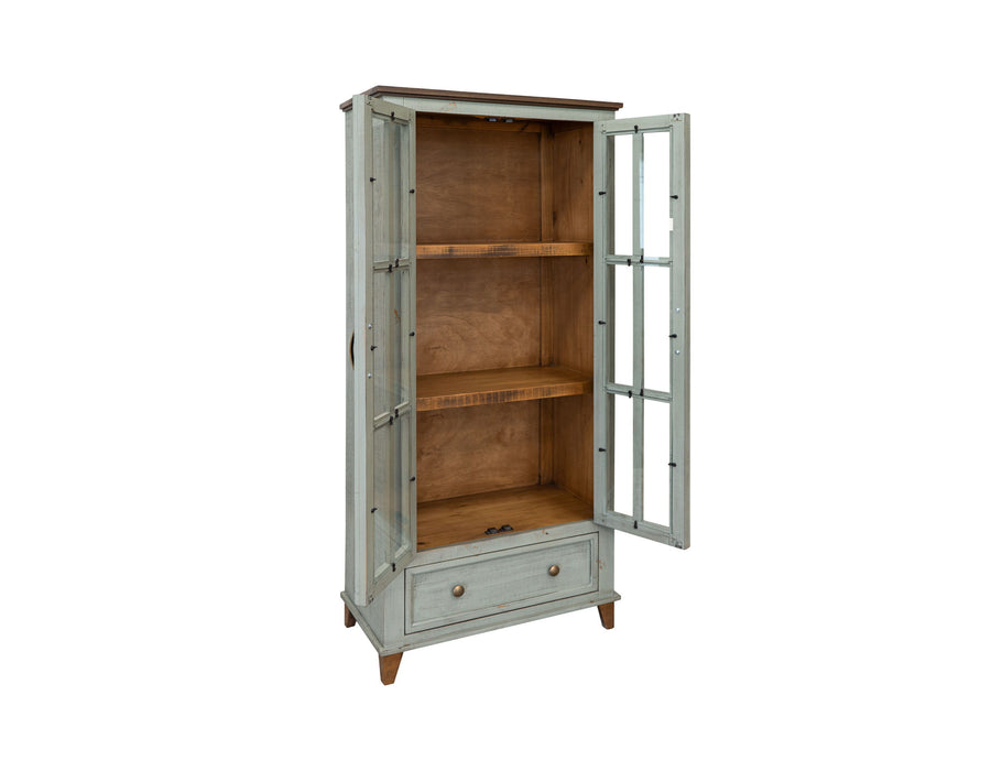 Toscana - 1 Drawer 2 Glass Doors Cabinet