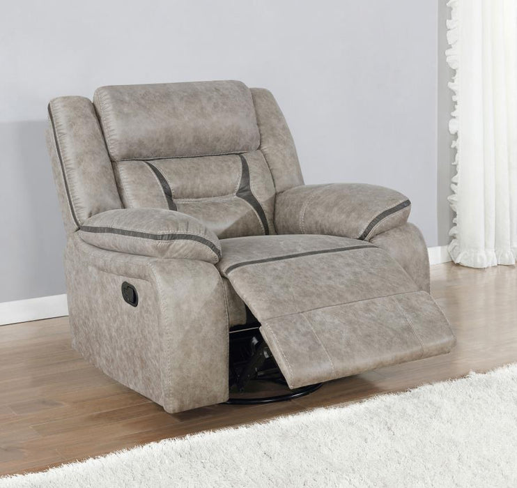 Greer - Upholstered Swivel Glider Recliner Chair